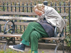 Homeless man