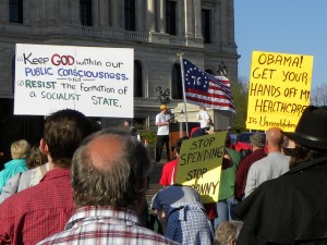 Tea Party protestors