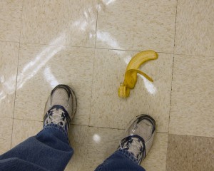 Don't slip and fall on that banana peel!