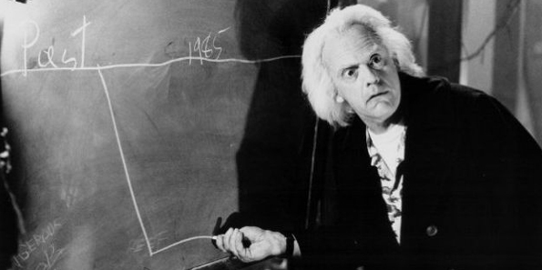 Doc Brown chalkboard