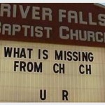 what's missing from church u r