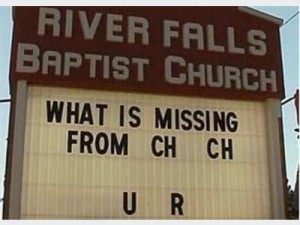 what's missing from church u r