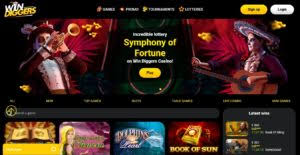 Win Diggers Online Casino Mobile Gaming